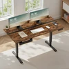 Songmics Reguliuojamo aukščio rašomasis stalas 160,1 × 70,1 x 72,1-120,1cm