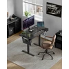 Songmics Reguliuojamo aukščio elektrinis stalas 60 x 120 x (72-120) cm