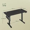 Songmics Elektrinis aukščio reguliuojamas rašomasis stalas 70 x 160 cm