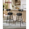Songmics Baro kėdės 56x56x101,3 cm Juoda dirbtinė oda