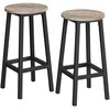 Songmics Baro kėdžių rinkinys 32x32x64 cm Juodas plienas