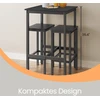 Songmics VASAGLE baro stalas, virtuvės stalas, stovas