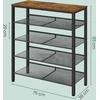 Songmics Batų lentyna VASAGLE, 5 lygiai, 75x30x93 cm
