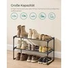Songmics Batai lentyna 68x30x36.8 cm Juodas metalas