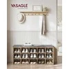 Songmics Batai suoliukas 105x30.3x48 cm Rudas Saugojimas