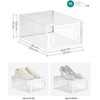 Songmics Bataių laikymo dėžė 33.3x23x14 cm Balta Plastikas