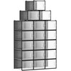 Songmics Batų dėžė, 35x25.2x19 cm, juoda