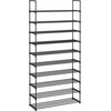 Songmics Batų lentyna, 30x92x194 cm, juoda