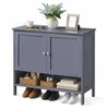 Songmics Batų spintelė MDF 35x80x70 cm pilka