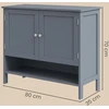 Songmics Batų spintelė MDF 35x80x70 cm pilka