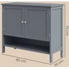 Songmics Batų spintelė MDF 35x80x70 cm pilka