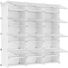 Songmics Batų stovas 124.4x31.2x124.6 cm Baltas Saugojimas