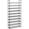Songmics Batų stovas 30x92x194 cm Juodas metalinis laikymas