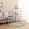 Songmics Batų stovas 43x31x173 cm Baltas Plastikas