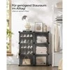 Songmics Batų stovas 82x32x92 cm Juodas plastikinis laikymo sprendimas