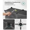 Songmics Batų stovas 82x32x92 cm Juodas plastikinis laikymo sprendimas