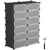 Songmics Batų stovas 83x31x105 cm Juodas