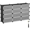 Songmics Batų stovas 83x31x105 cm Juodas