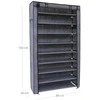 Songmics Batų stovas 84x28x162 cm Pilkas Saugojimas
