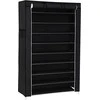 Songmics Batų stovas 85x28x162 cm Juodas