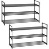 Songmics Batų stovas 92x30x54 cm Juodas plienas