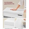 Songmics Batų suoliukas 100x30x44 cm Baltas