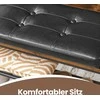 Songmics Batų suoliukas VASAGLE 80x30x48 cm medžio drožlių plokštė ir plienas