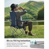 Songmics Klappstuhl 2er Set mit komfortabler Schwerlaststruktur dämmerungsblau