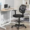 Songmics Biuro kėdė, 53,5x56,5x102-120 cm, juoda