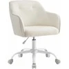 Songmics Biuro kėdė, 60.8x58x86-96 cm, smėlio spalvos