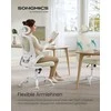 Songmics Biuro kėdė 62x62.4x120.4 cm Smėlio spalvos tinklelio audinys
