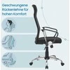 Biuro kėdė SONGMICS juoda 63 x 63 x (110-120) cm