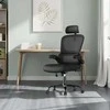 Songmics Ergonomiška biuro kėdė su tinkliniu atlošu ir porankiais
