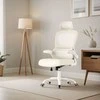 Songmics Ergonomiška biuro kėdė su tinkliniu audiniu ir sulankstomais porankiais