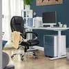 Songmics Biuro kėdė 67x67.3x116-126 cm Juoda ergonominė