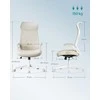 Songmics Biuro kėdė 67x67x113 cm Smėlio spalvos Tinklelio audinys
