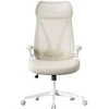 Songmics Ergonomiška biuro kėdė 67x67x125 cm, smėlio spalvos