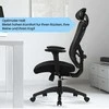 Biuro kėdė SONGMICS juoda 115-125 cm
