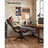Songmics Biuro kėdė 72.4x69.7x121-133 cm Juoda Reguliuojama