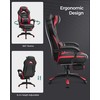 Songmics Biuro kėdė 72.4x69.7x121-133 cm Juoda Reguliuojama