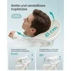 Songmics Biuro kėdė, tinklelis, reguliuojama juosmens ir galvos pagalvėlė, kapučino, smėlio spalvos, PP plastikas, fanera, poliesterio audinys, plienas, kempinė