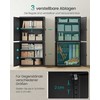 Songmics Biuro spintelė 40x80x180 cm Juodas plienas