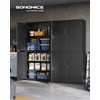 Songmics Biuro spintelė 40x80x180 cm Juodas plienas