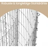SONGMICS metalinis gabionas, apvalus, gabionų krepšys