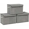 Songmics Dėžučių rinkinys, 38x25x25 cm, pilka