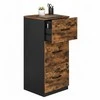 Songmics Dokumentų spintelė su 3 užrakinamais stalčiais 40x41x103 cm