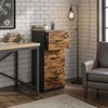 Songmics Dokumentų spintelė su 3 užrakinamais stalčiais 40x41x103 cm