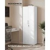 Songmics Dokumentų spinta 40 x 60 x 180 cm matinė balta