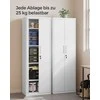 Songmics Dokumentų spinta 40 x 60 x 180 cm matinė balta