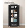 SONGMICS archyvinė spinta su 5 lygiais 40 x 60 x 180 cm Matinė juoda